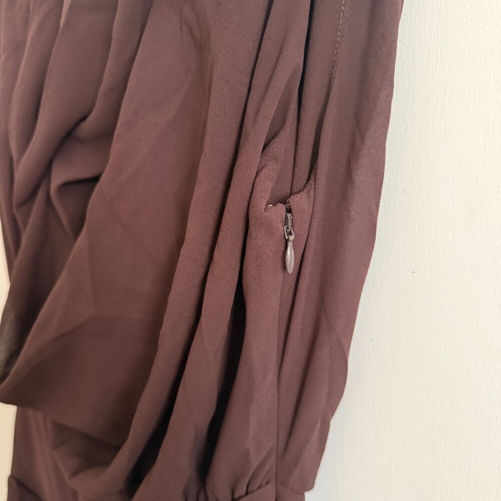 NWT Meshki Orai Chiffon Maxi Dress - Cacao Brown - Picture 7 of 10